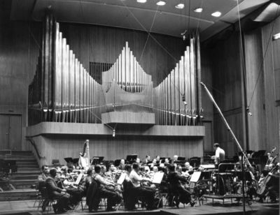 Hans Rosbaud 1954 im Großen Sendesaal des WDR